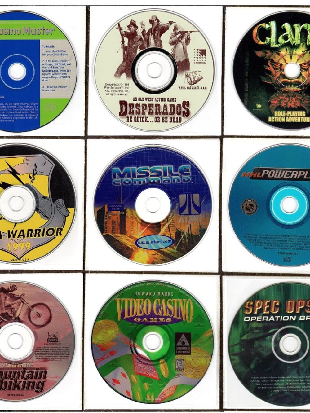 Vintage Games Lot #11 for Windows 3.1/95/98/ME/XP 1999